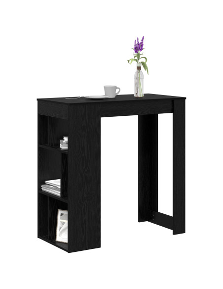 Tavolo da bar Rovere Nero 102 x 50 x 103,5 cm Legno multistrato
