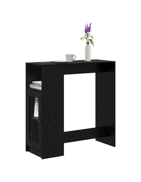 Tavolo da bar Rovere Nero 101 x 40 x 103,5 cm Legno multistrato