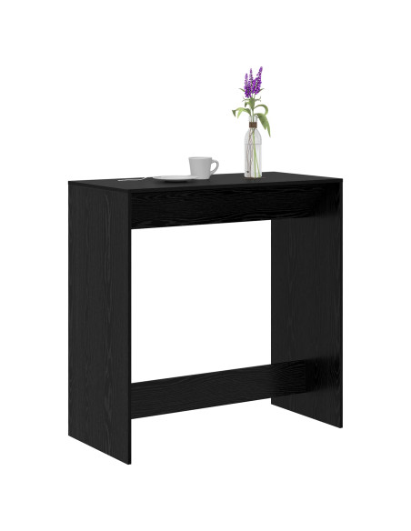 Tavolo da bar Rovere Nero 102 x 50 x 103,5 cm Legno multistrato