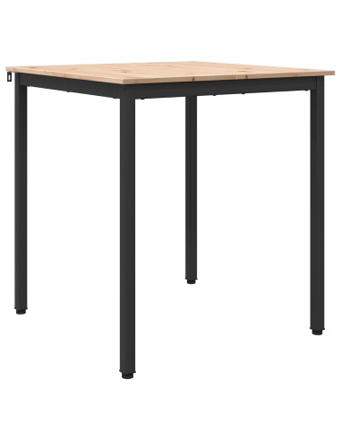 Tavolo da pranzo Naturale 70 x 70 x 75 cm Pino massello