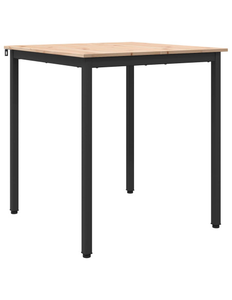 Tavolo da pranzo Naturale 70 x 70 x 75 cm Pino massello