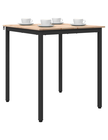 Tavolo da pranzo Naturale 70 x 70 x 75 cm Pino massello