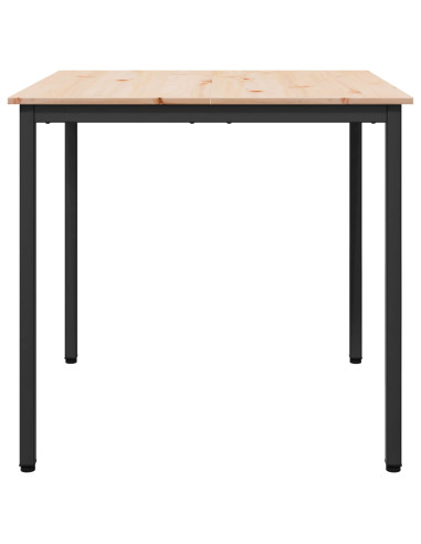 Tavolo da pranzo Naturale 80 x 80 x 75 cm Pino massello