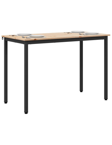 Tavolo da pranzo Naturale 110 x 55 x 75 cm Pino massello