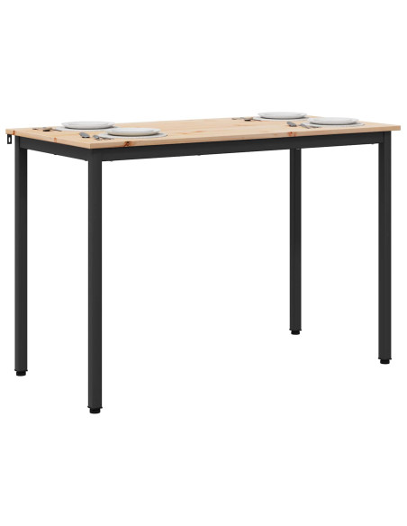 Tavolo da pranzo Naturale 110 x 55 x 75 cm Pino massello