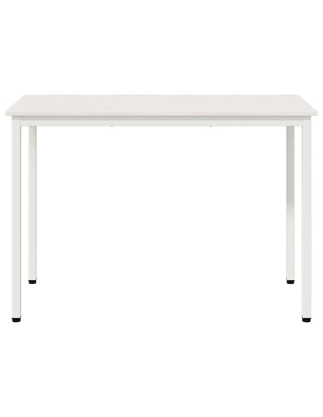 Tavolo da pranzo Bianco 110 x 55 x 75 cm Pino massello