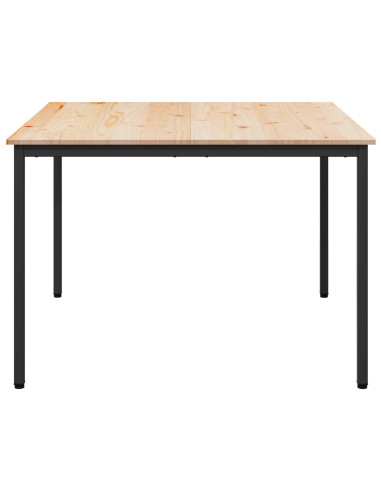 Tavolo da pranzo Naturale 110 x 110 x 75 cm Pino massello