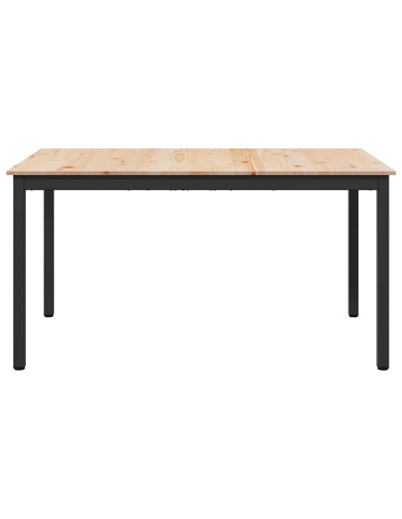 Tavolo da pranzo Naturale 150 x 90 x 75 cm Pino massello