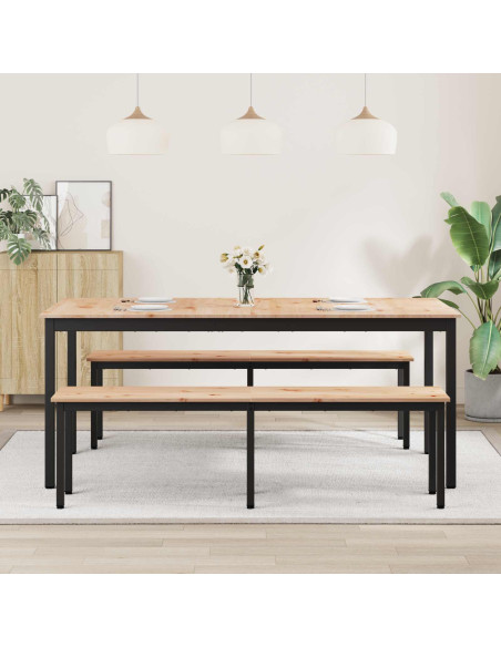 Tavolo da pranzo Naturale 180 x 90 x 75 cm Pino massello