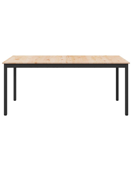 Tavolo da pranzo Naturale 180 x 90 x 75 cm Pino massello