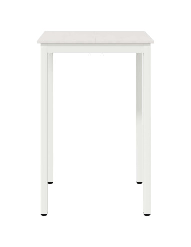 Tavolo da bar Bianco 70 x 70 x 105 cm Pino massello