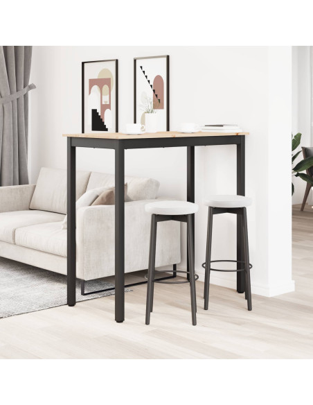 Tavolo da bar Naturale 110 x 55 x 105 cm Pino massello