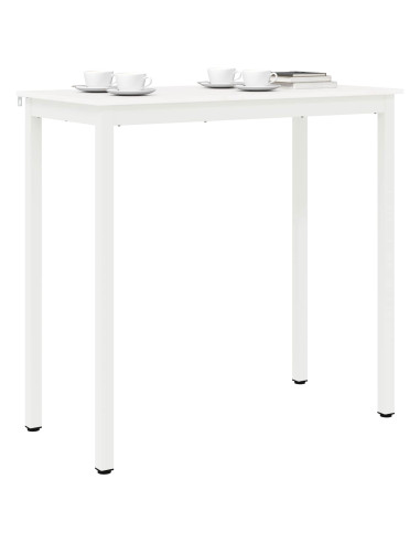 Tavolo da bar Bianco 110 x 55 x 105 cm Pino massello