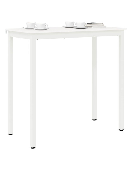 Tavolo da bar Bianco 110 x 55 x 105 cm Pino massello