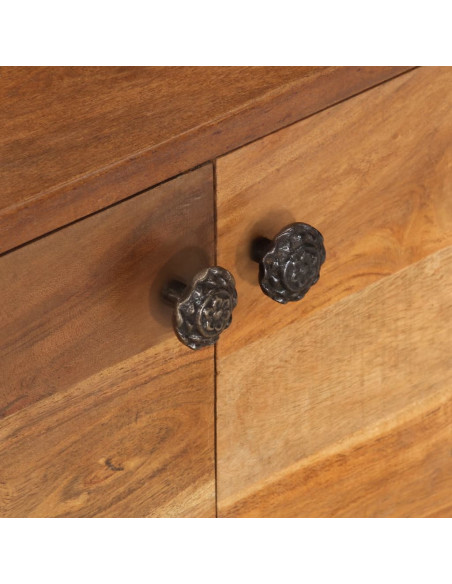 Mobile TV Massello di Acacia con Finitura Ambra 140x30x40 cm