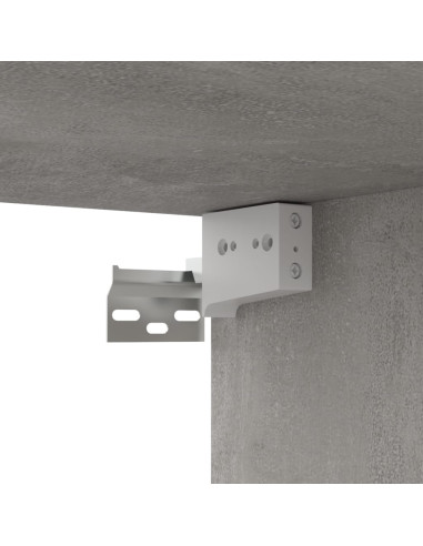 Set di Mobili Porta TV 8 pz Grigio Cemento in Legno Multistrato