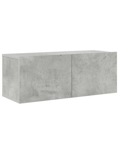 Set di Mobili Porta TV 7 pz Grigio Cemento in Legno Multistrato