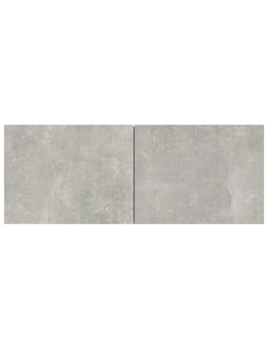 Mobile Porta TV a Parete Grigio Cemento in Legno Multistrato