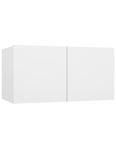 Set Mobili Porta TV 6 pz Bianco in Legno Multistrato