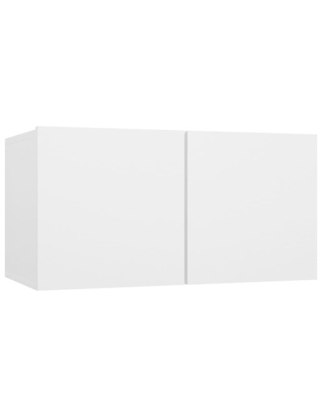 Set Mobili Porta TV 6 pz Bianco in Legno Multistrato