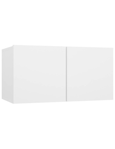 Set Mobili Porta TV 10 pz Bianco in Legno Multistrato