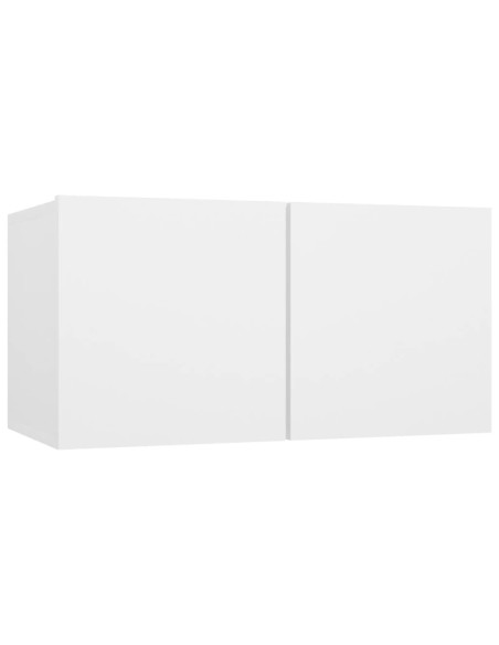 Set Mobili Porta TV 10 pz Bianco in Legno Multistrato