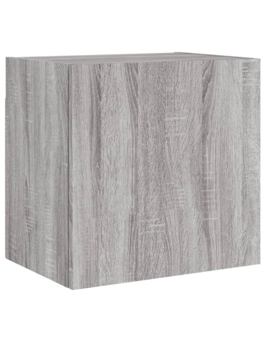 Mobili TV a Muro 5pz Grigio Sonoma in Legno Multistrato