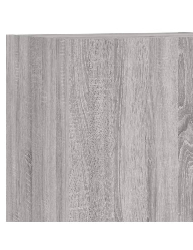 Mobili TV a Muro 5pz Grigio Sonoma in Legno Multistrato