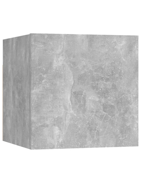 Set di Mobili Porta TV 6 pz Grigio Cemento in Legno Multistrato