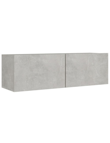 Set Mobili Porta TV 8pz Grigio Cemento in Legno Multistrato