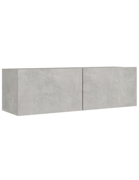 Set Mobili Porta TV 8pz Grigio Cemento in Legno Multistrato