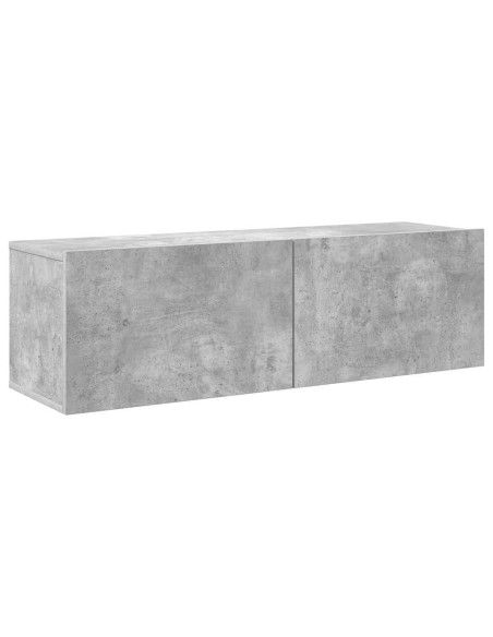 Set di Mobili Porta TV 7 pz Grigio Cemento in Legno Multistrato