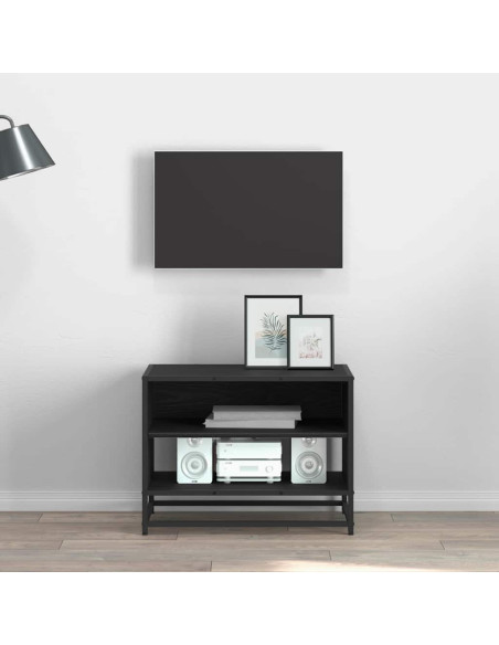Unità TV Rovere Nero 61 x 40 x 46 cm Legno multistrato