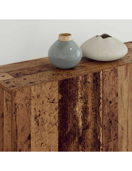 Unità TV da Parete 5 pcs Legno vecchio Legno multistrato