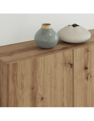 Unità TV da Parete 5 pcs Rovere artigianale Legno multistrato