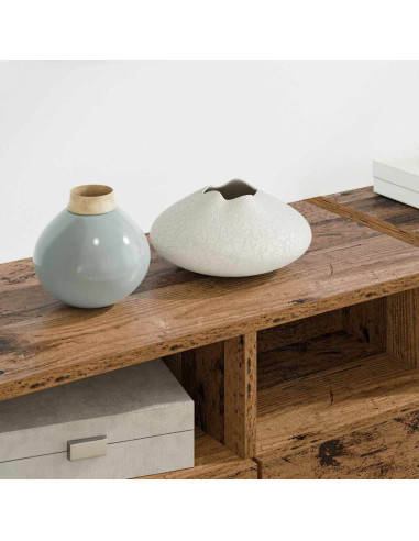 Unità per TV a Muro 4 pcs Legno vecchio Legno multistrato