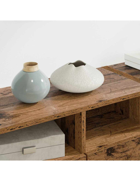 Unità per TV a Muro 4 pcs Legno vecchio Legno multistrato