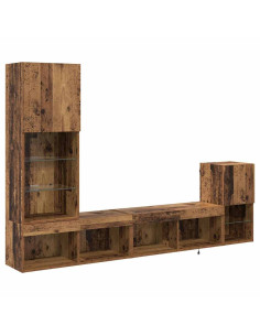 Unità per TV a Muro Legno vecchio Legno multistrato 2