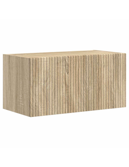 Set di Mobiletto da TV a Parete 4 pcs Rovere Sonoma