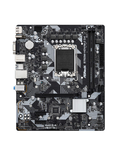 ASROCK MB B760, B760M-HDV/M.2 D4, LGA1700, 2 DDR4 , mATX