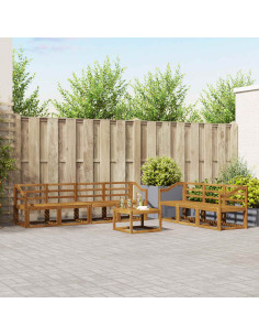 Set di divani da esterno 8 pcs Naturale