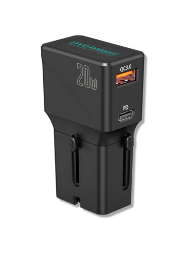 TRAVEL CHARGER 2 USB PORT PD 20W