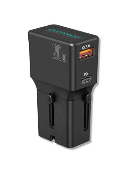 TRAVEL CHARGER 2 USB PORT PD 20W