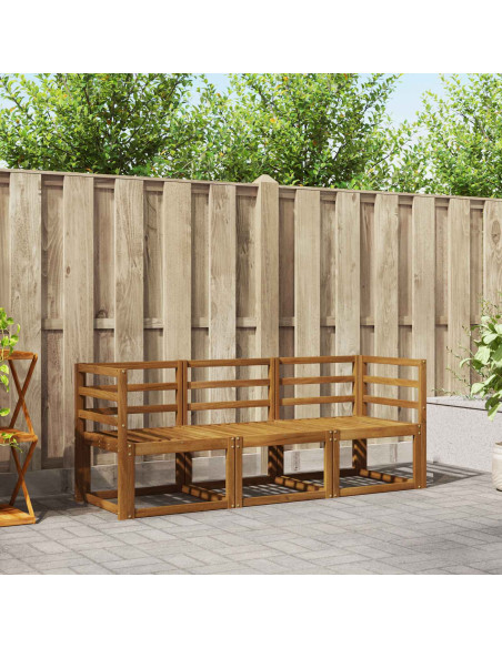 Set di divani da esterno 3 pcs Naturale