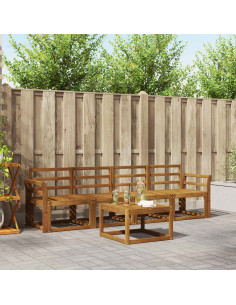 Set di divani da esterno 5 pcs Naturale