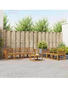 Set di divani da esterno 8 pcs Naturale