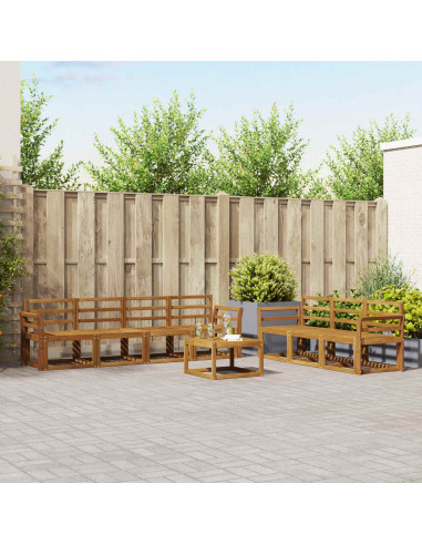 Set di divani da esterno 8 pcs Naturale