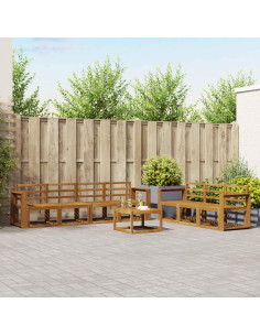 Set di divani da esterno 8 pcs Naturale