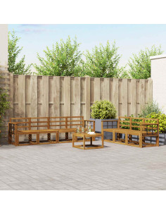 Set di divani da esterno 8 pcs Naturale