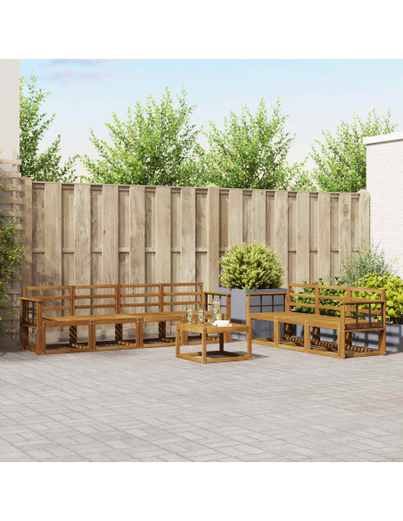 Set di divani da esterno 8 pcs Naturale